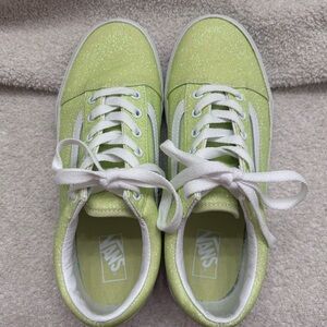 Vans NWT Shimmering Lime Green Sneakers